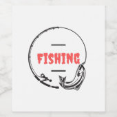 Étiquette Pour Bouteilles De Vin Pêche (Étiquettes simples)