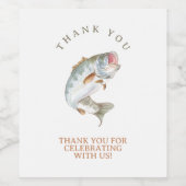 Étiquette Pour Bouteilles De Vin Pêche terminée (Étiquettes simples)