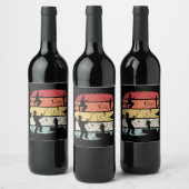Étiquette Pour Bouteilles De Vin Pêche vintage (Bouteilles)