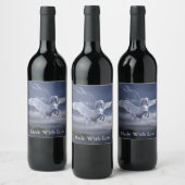 Étiquette Pour Bouteilles De Vin Pégase en vol (Bouteilles)