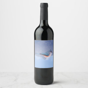 Étiquette Pour Bouteilles De Vin Peinture à la souris - Joli art original pour chie