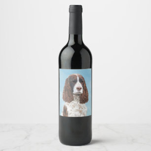 Étiquette Pour Bouteilles De Vin Peinture espagnole Springer anglaise Peinture orig