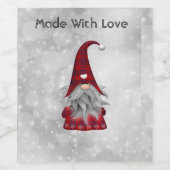 Étiquette Pour Bouteilles De Vin Père Noël (Étiquettes simples)