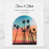 Étiquette Pour Bouteilles De Vin Père Noël Barbara Wedding Favoriser Personnalisée (Étiquettes simples)