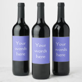 Étiquette Pour Bouteilles De Vin Périwinkle foncé violet (Bouteilles)
