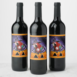 Étiquette Pour Bouteilles De Vin Perroquet