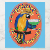 Étiquette Pour Bouteilles De Vin Perroquets (Étiquettes simples)