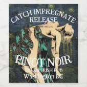 Étiquette Pour Bouteilles De Vin Personalized Funny Prescription Trump Republican (Étiquettes simples)