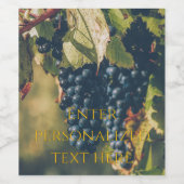 Étiquette Pour Bouteilles De Vin Personalized Photo & Text (Étiquettes simples)