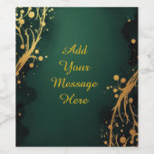 Étiquette Pour Bouteilles De Vin Personalized Wedding Wine Bottle Label (Étiquettes simples)