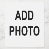 Étiquette Pour Bouteilles De Vin Personnaliser Ajouter un nom Photo ou oeuvre d'art (Étiquettes simples)