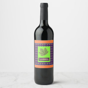 Étiquette Pour Bouteilles De Vin Personnaliser feuille de basket