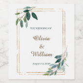 Étiquette Pour Bouteilles De Vin Personnaliser la vignette (Étiquettes simples)