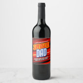 Étiquette Pour Bouteilles De Vin Personnaliser SuperHero Papa (Devant)