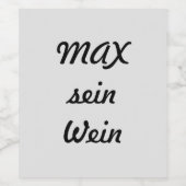 Étiquette Pour Bouteilles De Vin personnalisierte (Étiquettes simples)