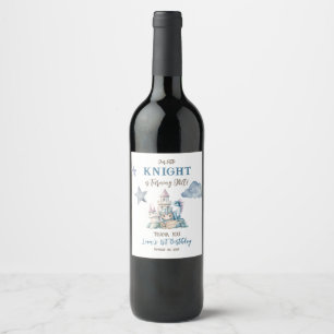 Étiquette Pour Bouteilles De Vin Petit Chevalier Dragon Fée Conte Garçon 1er Annive