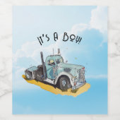 Étiquette Pour Bouteilles De Vin Petit Conducteur En Chemin (Étiquettes simples)