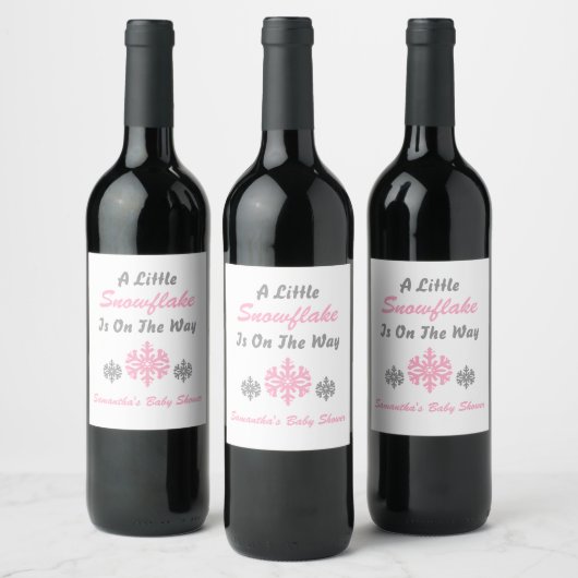 Étiquette Pour Bouteilles De Vin Petit Flocon Sur Le Chemin (Bouteilles)
