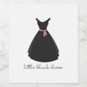 Étiquette Pour Bouteilles De Vin Petite robe noire (Étiquettes simples)