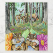 Étiquette Pour Bouteilles De Vin Petits copains (Étiquettes simples)