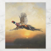 Étiquette Pour Bouteilles De Vin Pheasant (Étiquettes simples)