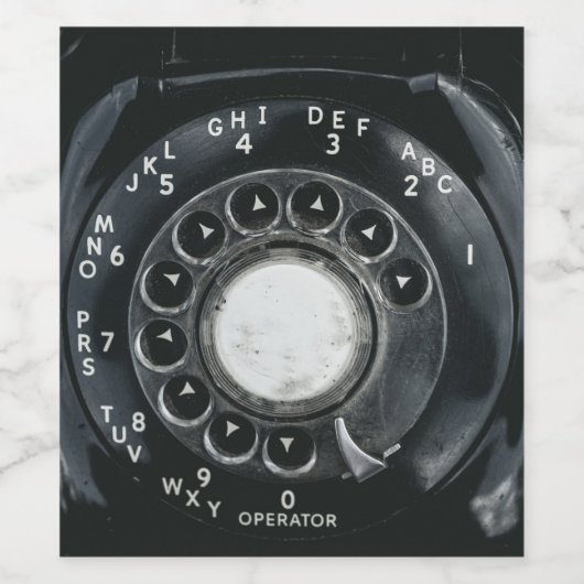 Étiquette Pour Bouteilles De Vin Phone (Étiquettes simples)