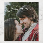 Étiquette Pour Bouteilles De Vin Photo (Étiquettes simples)