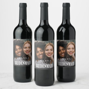 Étiquette Pour Bouteilles De Vin Photo Bridesmaid Proposition