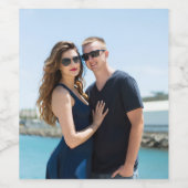 ÉTIQUETTE POUR BOUTEILLES DE VIN PHOTO CUSTOM WINE LABEL (Étiquettes simples)