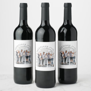 Étiquette Pour Bouteilles De Vin Photo d'architecture moderne d'entreprise Noël
