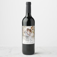 Photo de mariage boho remerciement écriture manusc