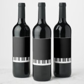 ÉTIQUETTE POUR BOUTEILLES DE VIN PIANO (Bouteilles)