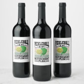 Étiquette Pour Bouteilles De Vin Pickleball (Bouteilles)