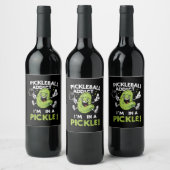 Étiquette Pour Bouteilles De Vin Pickleball drôle (Bouteilles)