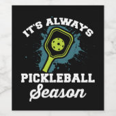 Étiquette Pour Bouteilles De Vin Pickleball Drôle cadeaux de Pickleball (Étiquettes simples)