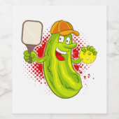 Étiquette Pour Bouteilles De Vin Pickleball Pickleball (Étiquettes simples)