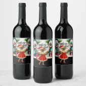 Étiquette Pour Bouteilles De Vin Pickleball thème de Noël pour les Amoureux de les  (Bouteilles)