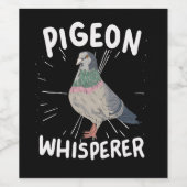 Étiquette Pour Bouteilles De Vin Pigeon (Étiquettes simples)