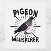 Étiquette Pour Bouteilles De Vin Pigeon (Étiquettes simples)