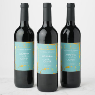 Étiquette Pour Bouteilles De Vin Pile d'or