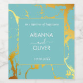 Étiquette Pour Bouteilles De Vin Pile d'or (Étiquettes simples)