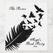 Étiquette Pour Bouteilles De Vin Piment moderne, noir et blanc (Étiquettes simples)