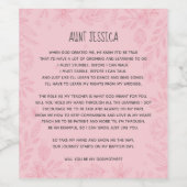 Étiquette Pour Bouteilles De Vin Pink Serez-Vous Mon Étiquette De Vins Godmère (Étiquettes simples)