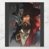 Étiquette Pour Bouteilles De Vin Pirate (Étiquettes simples)