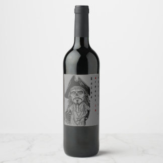 Étiquette Pour Bouteilles De Vin Pirate à thème avec l'Avent personnalisé