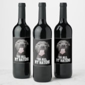 Étiquette Pour Bouteilles De Vin Pitbull (Bouteilles)