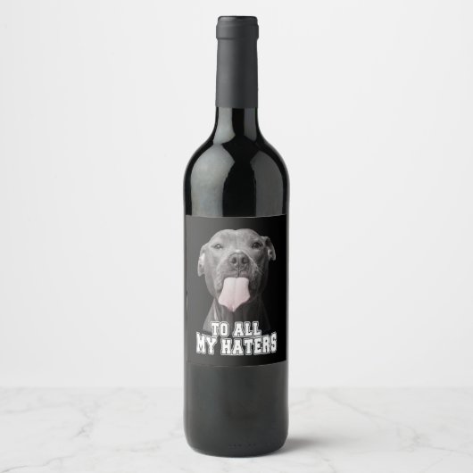 Étiquette Pour Bouteilles De Vin Pitbull (Devant)
