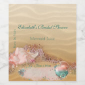 Étiquette Pour Bouteilles De Vin Plage, Tropical, Destination, Vin De Mariage Perso (Étiquettes simples)