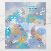 Étiquette Pour Bouteilles De Vin Plage tropicale moderne Mariage côtier (Étiquettes simples)