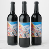 Étiquette Pour Bouteilles De Vin planète graffiti (Bouteilles)